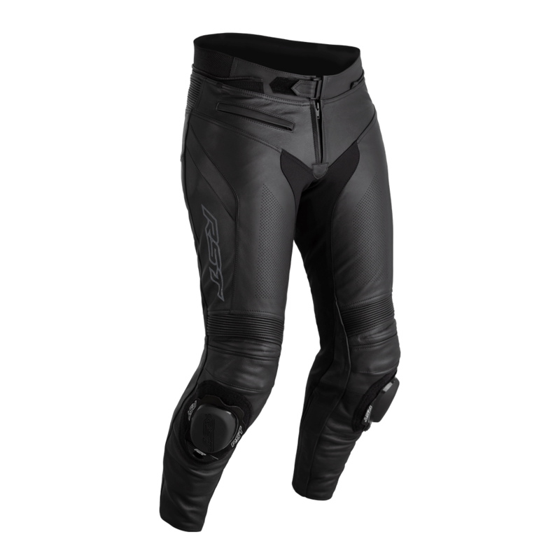 RST Sabre CE odinės motociklininko kelnės – juodos, 4XL, trumpintos