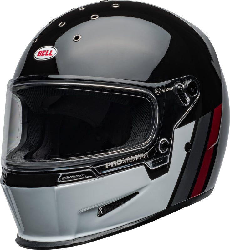 Bell Eliminator šalmas - GT blizgi juoda/balta