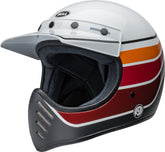 Bell Moto-3 šalmas - RSD Saddleback satininė / blizgi balta/juoda
