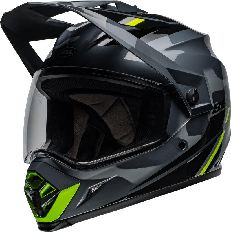 Bell MX-9 Adventure MIPS šalmas - Alpine blizgi metalinė pilka/kamufliažas