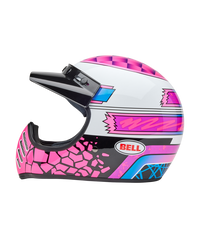 Bell Moto-3 šalmas - Deathspray blizgi rožinė violetinė