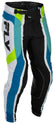 Fly Racing Lite Current L.E. kelnės - balta/Lime/mėlyna