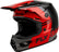 Fly Racing Kinetic DBK 27 šalmas - juoda/raudona/pilka
