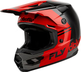 Fly Racing Kinetic DBK 27 šalmas - juoda/raudona/pilka