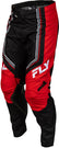 Fly Racing Kinetic DBK kelnės - juoda/raudona/balta