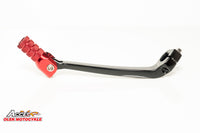 ACCEL aliumininė pavarų perjungimo svirtis HONDA CRF 450R '09-'10 juoda raudonu antgaliu 24