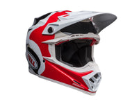 Off-road helmet BELL MOTO-9S FLEX HELLO COUSTEAU REEF, white / red, matte