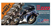 CZ LANCUCHY grandinė 520 DZO 118 narelių O-RING bronzinė 750cc street 35,6 KN su kniedijimu DRAZO