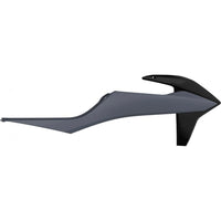 POLISPORT radiatorių apsaugos komplektas KTM SX/SXF '19-'22 EXC/EXC-F '20-'23 JUODA/PILKA