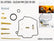 PSYCHIC karbiuratoriaus remonto komplektas SUZUKI RM 250 '01-'06 26-1174 1 karbiuratoriui