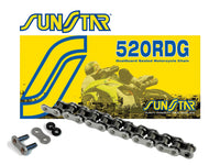 SUNSTAR pavaros grandinė 520RDG-114N su tuščiavidure kniede 520VX2 750 CCM DG RING natūrali 520R