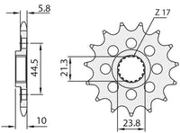 SUNSTAR žvaigždutė 2133 13 dantų SUZUKI RMZ 450 '08-'12 JTF1441.13 grandinė 520 213313JT