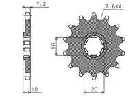 SUNSTAR žvaigždutė 799 14 dantų SUZUKI GZ 125 '98-'11 -1 GN 125 VL 125 INTRUDER JTF410.14 grandinė 428