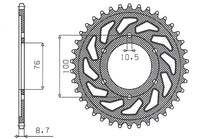 SUNSTAR žvaigždutė 825 44 / 816 44 dantų SUZUKI GSXR 1100 GSXR 750 92-95 JTR816.44 grandinė 530 81644JT