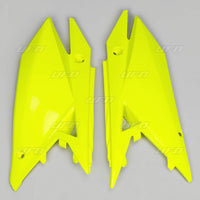 UFO galinės šoninės plastiko dalys SUZUKI RMZ 250 '19-'23 RMZ 450 '18-'23 fluorescencinės geltonos