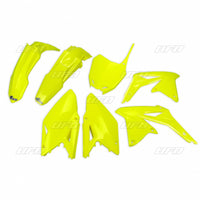 UFO plastikų komplektas SUZUKI RMZ 450 '08-17 fluorescencinis geltonas SU417DFLU